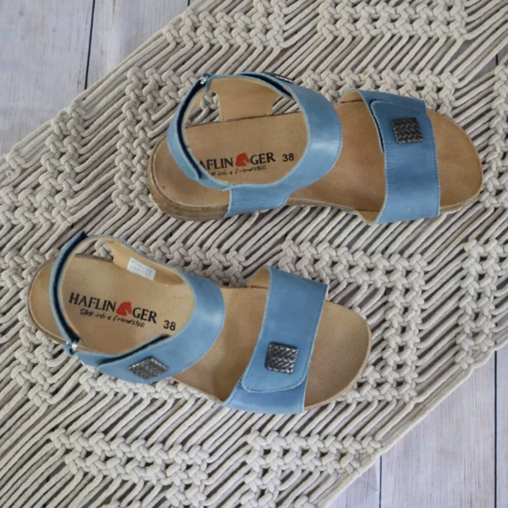 Haflinger Blue Sandals